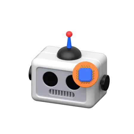 Robot Processor  3D Icon