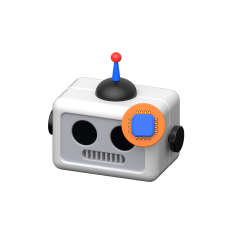 Robot Processor  3D Icon