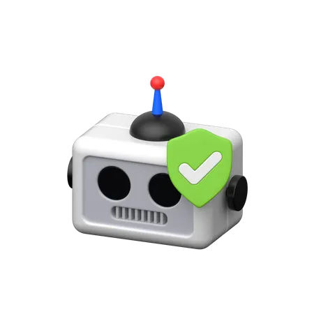 Robot Protection  3D Icon