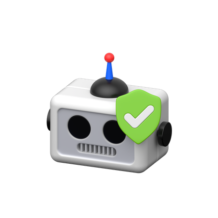 Robot Protection  3D Icon