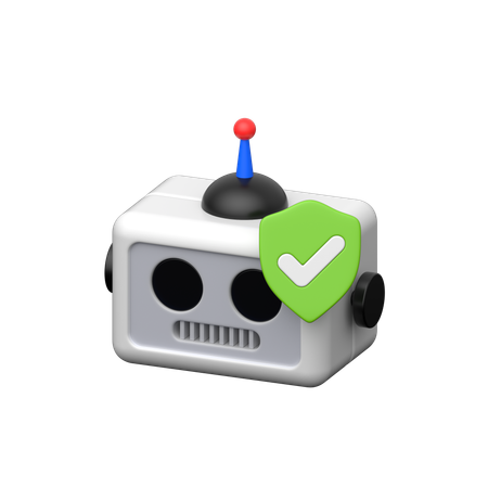 Robot Protection  3D Icon