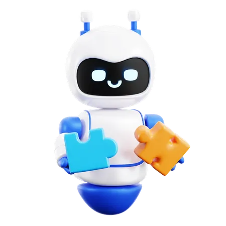 Puzzle de robots  3D Icon