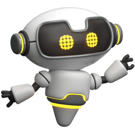 Robot Raise Hand  3D Icon