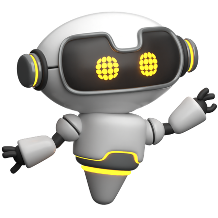Robot Raise Hand  3D Icon