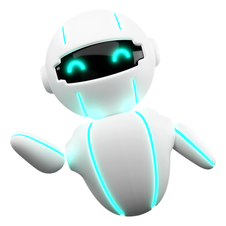 Robot renunciando a la mano  3D Icon