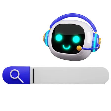 Robot Research  3D Icon