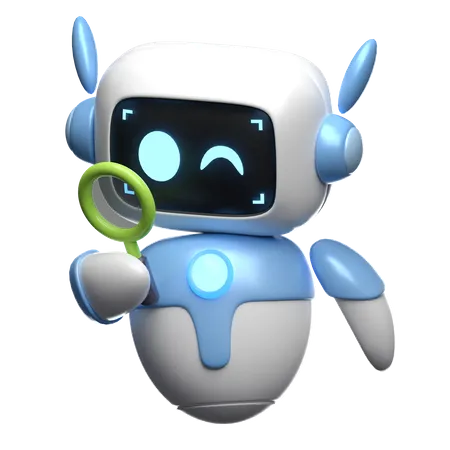 Robot Research  3D Icon