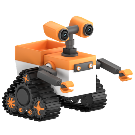 Robot rover  3D Illustration