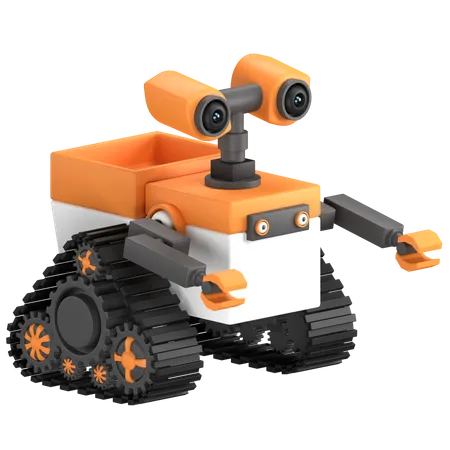 Robot rover  3D Illustration