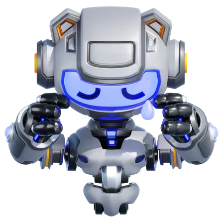 ROBOT SAD  3D Illustration