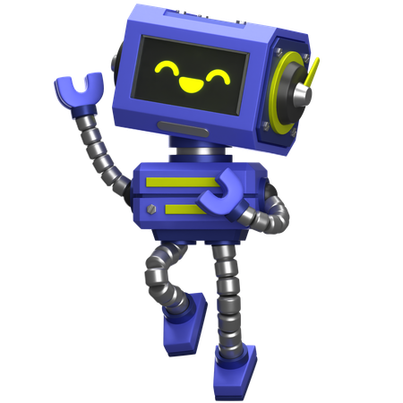 Robot saltador  3D Icon