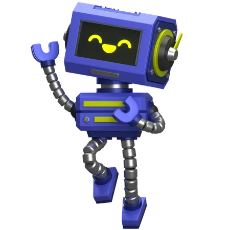 Robot saltador  3D Icon