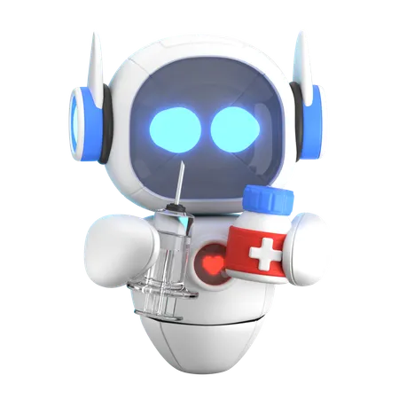 Robot sanitario  3D Icon