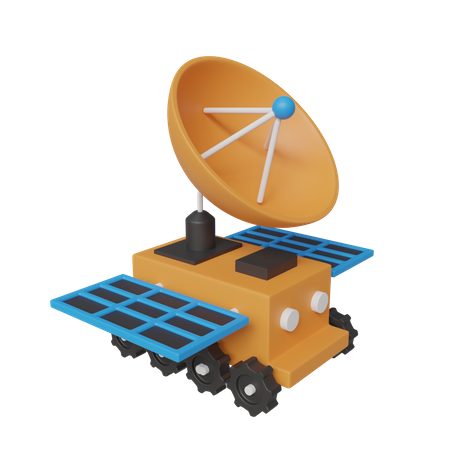 Robot satélite  3D Icon