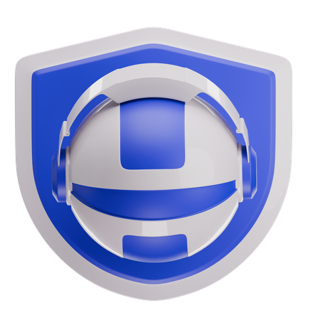 Robot Security  3D Icon