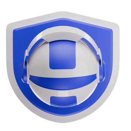 Robot Security  3D Icon