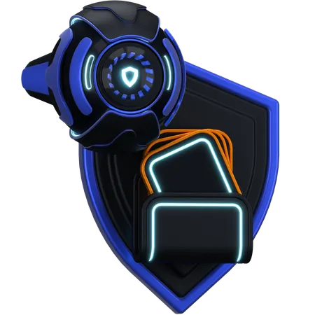 Robot Security  3D Icon