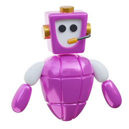 Robot Service  3D Icon