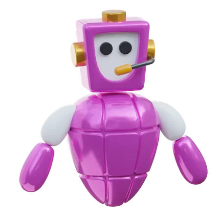 Robot Service  3D Icon