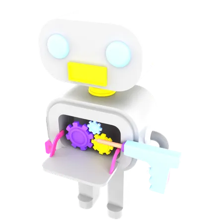 Robot Service  3D Icon