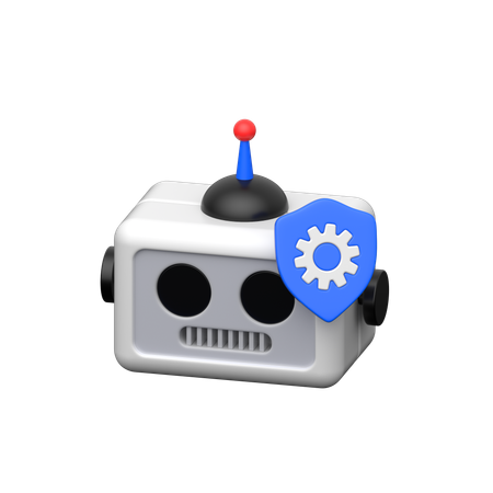 Robot Setting  3D Icon