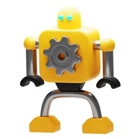 Robot Setting  3D Icon