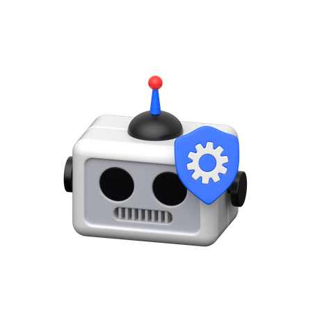 Robot Setting  3D Icon