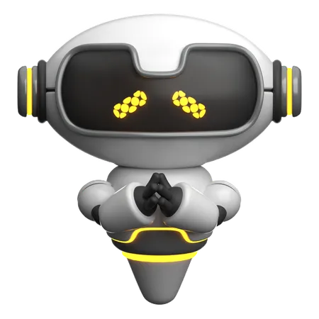 Robot s'excusant  3D Icon