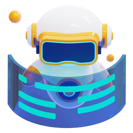 Robot simulando  3D Icon