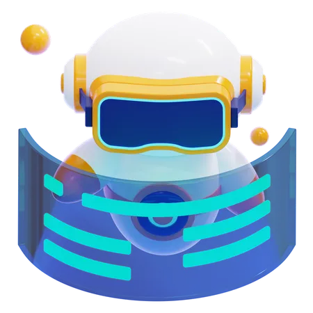 Robot simulando  3D Icon