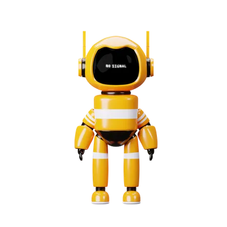 Robot qui dort  3D Illustration