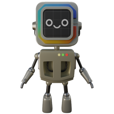 Robot sonriente  3D Icon