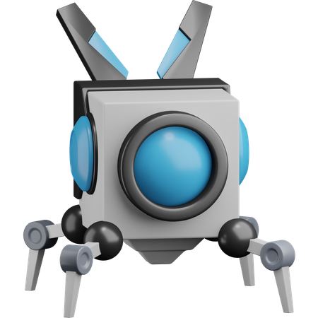 Robot spatial  3D Icon