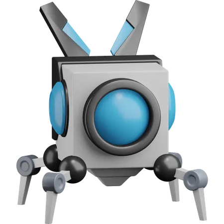 Robot spatial  3D Icon