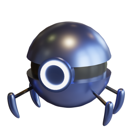Robot spatial  3D Icon