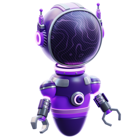 Robot spatial  3D Icon