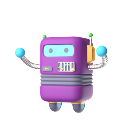 Robot spatial  3D Icon