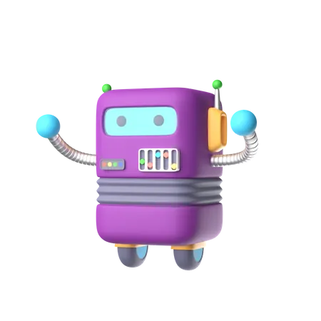 Robot spatial  3D Icon