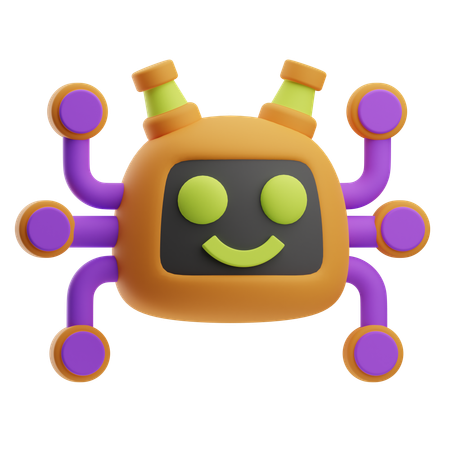 Robot Task  3D Icon