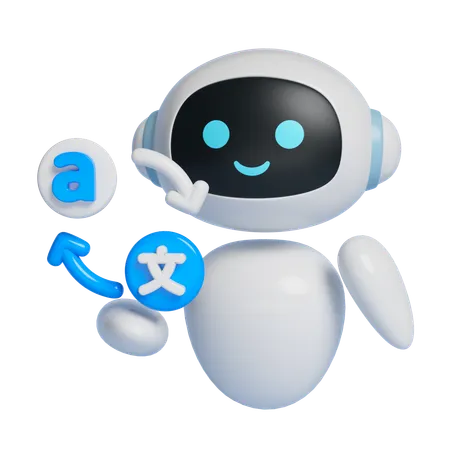 Robot That Translates  3D Icon