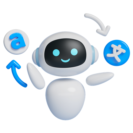 Robot That Translates  3D Icon