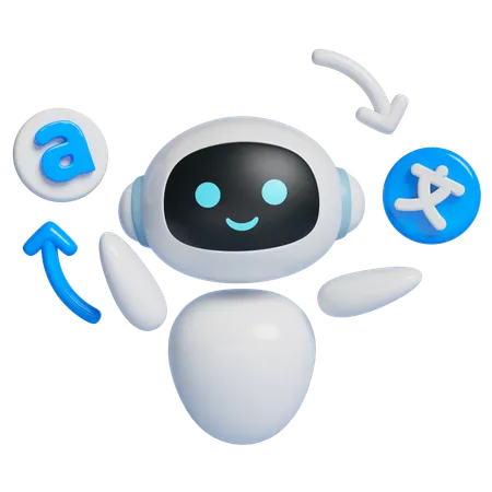 Robot That Translates  3D Icon