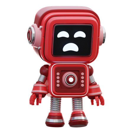 Robot Tired  3D Illustration