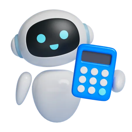 Robot To Help You Manage Your Finances  3D Icon