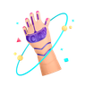 3d robotic hand illustration