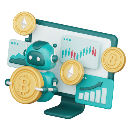 Robot Trade  3D Icon