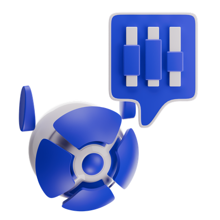 Robot trading  3D Icon