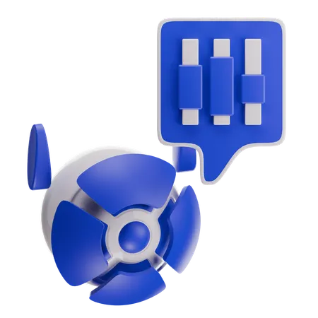 Robot trading  3D Icon