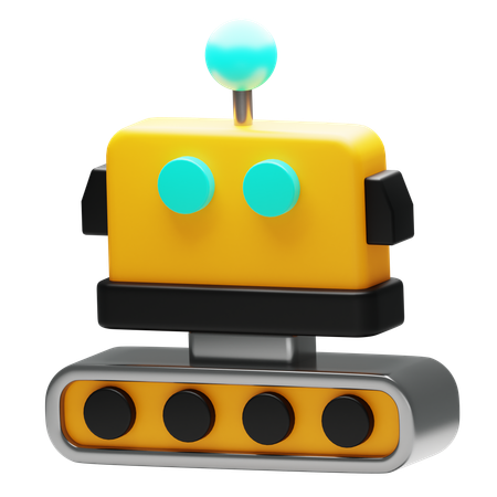 Robot Train  3D Icon