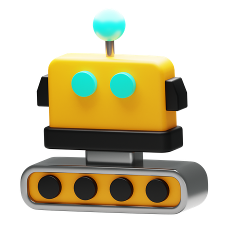 Robot Train  3D Icon